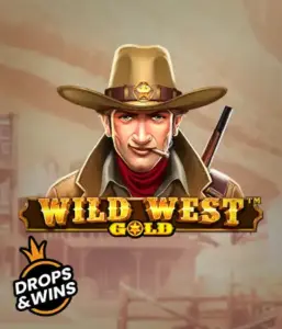  Meet the daring sheriff of "Wild West Gold," a captivating slot game by Pragmatic Play. The image shows a determined sheriff with a sheriff’s badge, framed by a dusty Old West town backdrop. The game's title is boldly featured in a classic font, highlighting the Wild West adventure theme. 